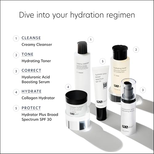 PCA SKIN Hyaluronic Acid Boosting Face Serum, Hyaluronic Acid Serum for Face Made with Niacinamide and Ceramides, Helps Reduce Fine Lines and Wrinkles and Delivers 24-Hour Moisturization, 1 oz Pump