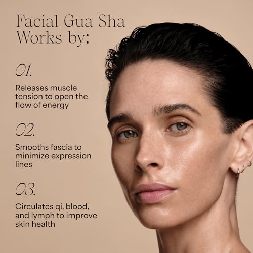 WILDLING Empress Stone Gua Sha Facial Stone I Facial Massage Stone to Lift, Plump, Tone + Sculpt I Patented Design Crafted with 100% Authentic Bian Stone
