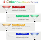 Red-Light-Therapy-for-Face and Neck, Anti-Aging Facial and Neck Massager, Soothing and Relaxing Face Massager Device with 4 Color LED Therapy, Vibration and Thermal Functions for Skin Care (White)