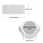 Supplement and Supply 115 x 28 mm Clear Perforated Shrink Band for Cosmetic Jars, Plastic Jars & Regular-Mouth Mason Jars [Cap Diameter: 2 3/4"] Pack of 100
