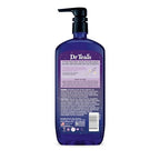 Dr Teal's Body Wash with Pure Epsom Salt, Sleep Blend with Melatonin, Lavender & Chamomile Essential Oils, 24 fl oz (Pack of 4)