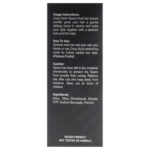 Hair Space Dust Hair Texture Powder - Vegan Friendly Hair Powder for Men - Lightweight Hair Powder for Short-Medium Hair - 0.7 oz