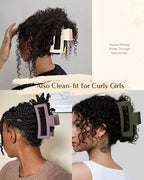 Yanibest 3 Pack Hair Clips for Women 5.1 Inch Large Claw Clips for Women Thick Curly Hair, Big Matte Banana Clips,Strong Hold Jaw Clips