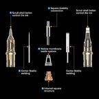 Ambition Premium #08 Bugpin 9RL Disposable Tattoo Needles Cartridges Supply 9 Round Liner 20Pcs for Professionals and Beginners Tattoo Artists