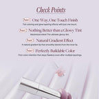 Heart Percent Dote On Mood One Way Glowy Tint, Glass-like High Shine Glossy Finish w/Long-Lasting Luminous Color Lip Stain for Glowy Look, #10.Fig Jam