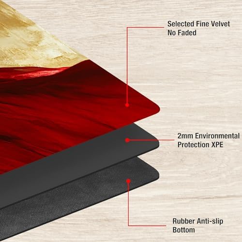 Playmats for Magic: The Gathering MTG Card Game Mat Plus 50 Pcs Card Sleeves, 24 x 14 inch TCG Mat with Stitched Edge for Commander Deck Duskmourn Board Game, Female Demo Holds Scythe