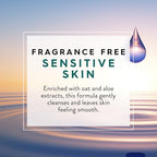 JASON Sensitive Skin Fragrance Free Body Wash, For a Gentle Feeling Clean, 30 Fluid Ounces