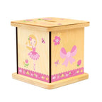 Wooden Piggy Bank for Kids and Adults, Personalized Gift Handmade in USA by BloomOwl, Custom Piggy Bank, Personalized Banks for Kids, Gifts for Baby Boys and Girls (Dance)