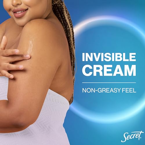 Secret Whole Body Deodorant Cream for Women, Unscented, Aluminum Free Deodorant Cream, 72 HR Odor Protection, 3.0 oz