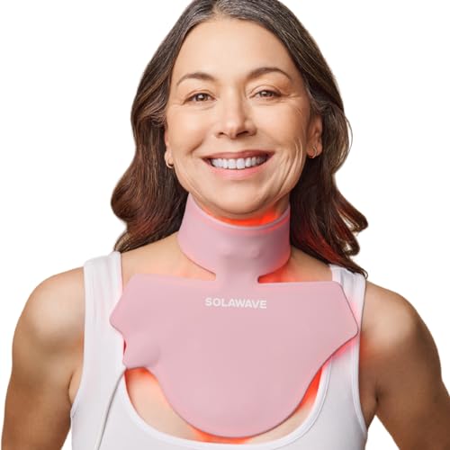 Solawave Neck & Chest LED Light Therapy Mask | FDA Cleared Red and Infrared Light Therapy for Body | Decolletage Mask for Neck Decollete Chest for Anti-Aging & Glowing Skin Device