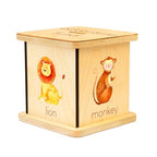 Wooden Piggy Bank for Kids and Adults, Personalized Gift Handmade in USA by BloomOwl, Custom Piggy Bank, Personalized Banks for Kids, Gifts for Baby Boys and Girls (Safari)