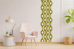 Mainstays Thermal Wave Abstract Wall Decal - Mid Century Modern Retro 70s Decor