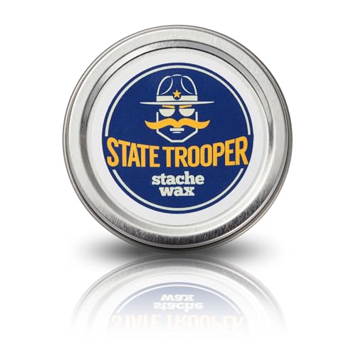 Mustache Wax (Medium Hold) with Natural Beeswax, Coconut Oil & Lanolin, Nourishes & Styles - Subtle Masculine Scent, Easy Application - 1 oz Tin for Daily Use & Travel