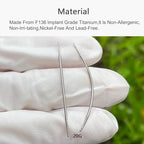 G23 Titanium Threadless Piercing Taper 16G/18G/20G Flat Back Earring Applicator Tool Insertion Pin for Push In Nose Lip Ear Tragus Helix Body Piercing Jewelry Stretcher Assistant Tool