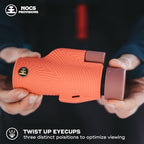 Nocs Provisions Field Tube 8x32 Waterproof Monocular, 8X Magnification Telescope, Bak4 Prism, Wide Field of View for Bird Watching, Backpacking & Wildlife Viewing - Coral Red