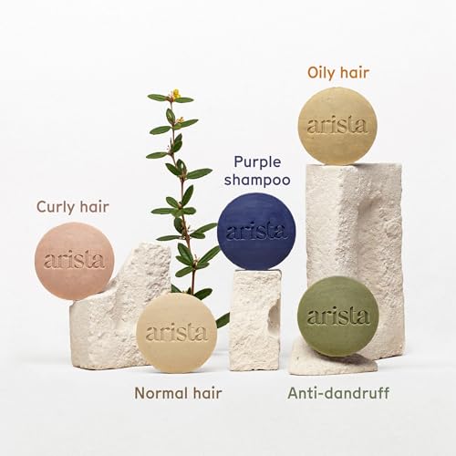 Arista Anti-Dandruff Shampoo Bar | Sulfate-Free, with Leaf Powder, Arnica & Tea Tree | Vegan Solid Shampoo Bar