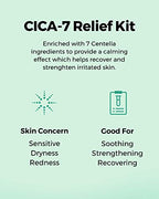 COSRX CICA Relief Kit | Toner, Serum, Cream with Centella Asiatica | Sensitive Skin, Soothing, Moisturizing | Travel Size Set, Gift Set, Korean Skin Care, Not Tested on Animals, Paraben Free