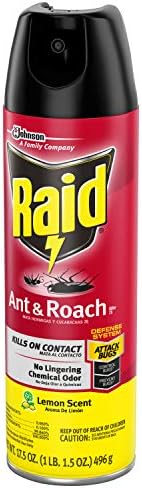Raid Ant & Roach Killer Lemon Scent, 17.5 OZ (6)