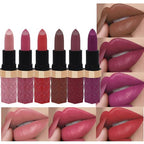 6 Pcs Nude Pink Red Purple Brown Lipstick Matte Sets,Light to Dark Velvet Lipstick for Women Long Lasting Waterproof 24 Hours Lip Stick Lip Stain Makeup Gift Sets,labiales mate 24 horas originales
