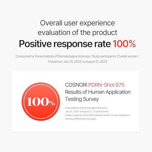 COSNORI PDRN-Shot 675 - Korea Facial Serum with 675,000 high purity spicules - Turnover K-Beauty Face Serum with High Nutrition Salmon DNA PDRN - Intensive facial first essence (50ml / 1.69 fl. oz.)