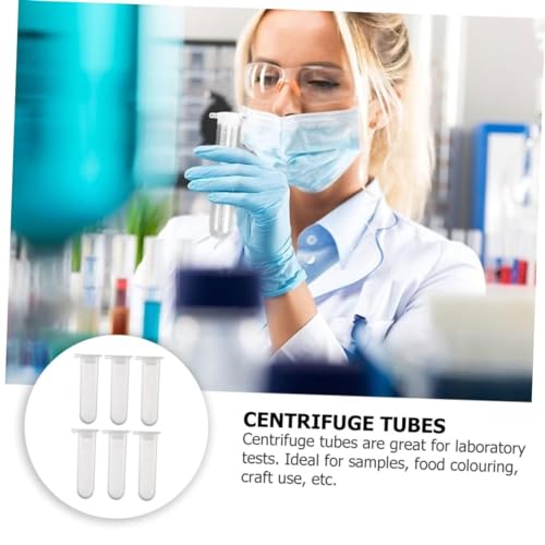 2ml Microcentrifuge Tubes 1000PCS,Centrifuge Tubes with Attached Lid,Clear Round Micro Centrifuge Small Sample Bottle Vials Container for Lab,Plastic Lab Snap Tubes,[2ml, 2 Bag Packs,1000PCS]
