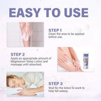 Magnesium Cream for Sleep, Nighttime Magnesium Lotion for Kids & Adults, Natural Calming Cream Support for Sleep, Stress Relief & Calm Mood, Rapid Absorption, Purple
