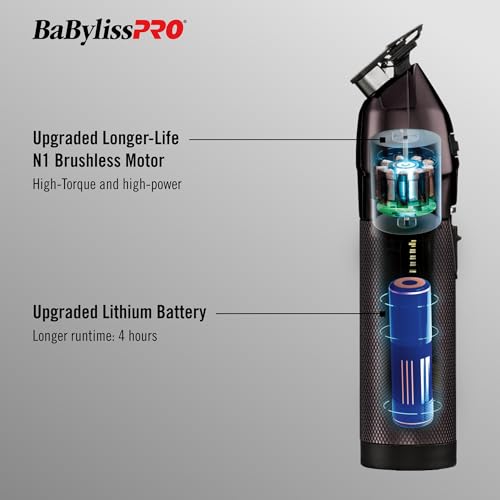 BaBylissPRO FX+ Professional Barber Cord/Cordless Hair Trimmers