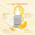 Baebody Made in USA Vitamin C Face Serum - Vitamin C Serum for Dark Spots and Dull Skin - With Hyaluronic Acid (1 fl oz/30 ml)