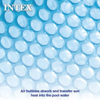 Intex 28015E Solar Pool Cover: for 18ft Round Easy Set and Metal Frame Pools – Insulates Pool Water – Reduces Water Evaporation – Keeps Debris Out – Reduces Chemical Consumption