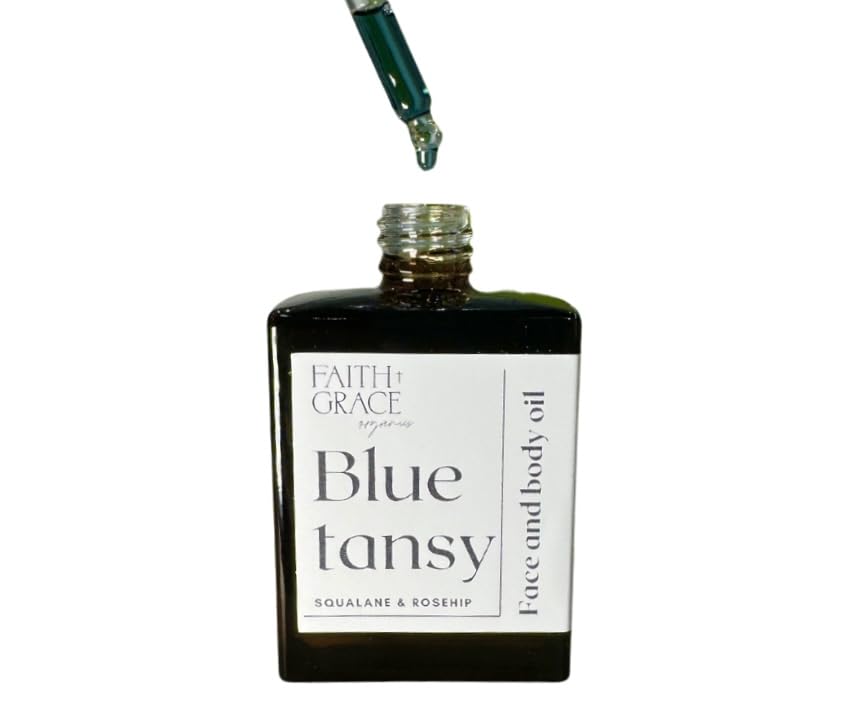 Blue Tansy Face and Body Oil, Made with Organic Ingredients, Hand Crafted in the USA