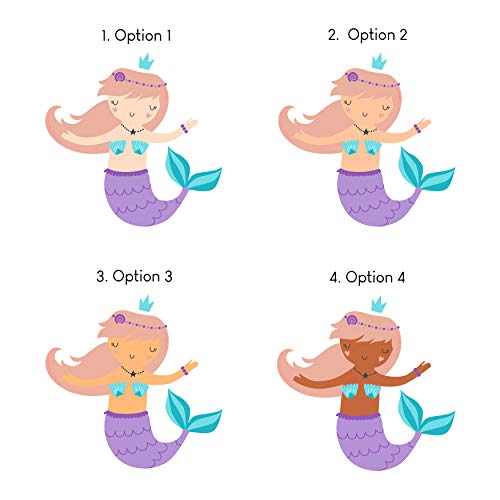 Wooden Piggy Bank for Kids and Adults, Personalized Gift Handmade in USA by BloomOwl, Custom Piggy Bank, Personalized Banks for Kids, Gifts for Baby Boys and Girls (Mermaid)