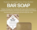 Nubian Heritage Bar Soap, Raw Shea and Myrrh 5 Ounce (Pack of 6)