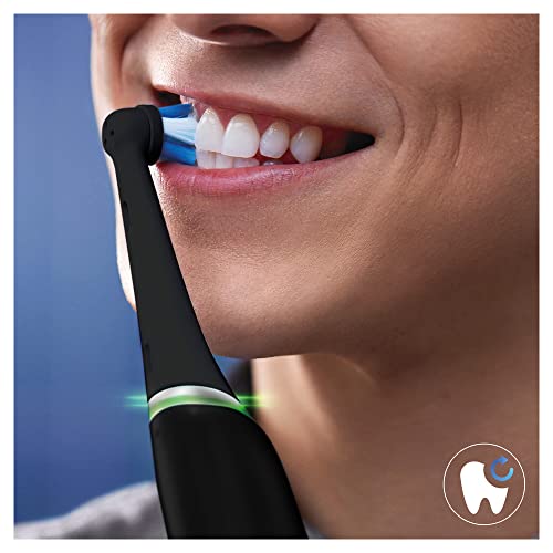 Oral-B iO Ultimate Cleaning Electric Toothbrush Heads, 8 Pieces, Ultimate Tooth Cleaning, Toothbrush Attachment for Oral-B Toothbrushes, Letterbox Enabled Packaging, Black