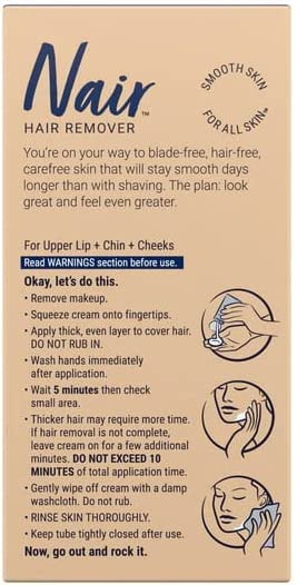 Nair Hair Remover Face Cream, 2 Oz, Pack of 3