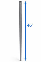 Replacement Vertical Pool Leg / Pole Frame Support Bar Gray Oval Compatible with Bestway Power Steel and Pro Max 18ft x 48in and 16ft x 48in Above Ground Swimming Pools (2 Pack) – Fits 2022+ Models