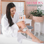 Electric Razors for Women: Rechargeable Shaver with Detachable Head - 5D Wet and Dry Lady Hair Remover for Legs and Hand (Gold)