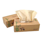 JXDSICH Bamboo Facial Tissues，soft nature bamboo facial tissue,100% virgin bamboo,Bulk carton of 8 boxes (100 Tissues per boxes,800 Tissues Total) | kraft paper Box, 3 Ply tissues