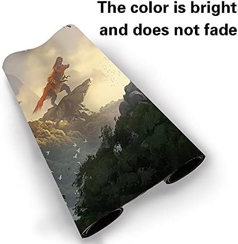 Board Game MTG Playmat Games Size 60X35 cm CCG Compatible for MTG CCG RPG Trading Card Game (MTG1-Rootbound Crag)