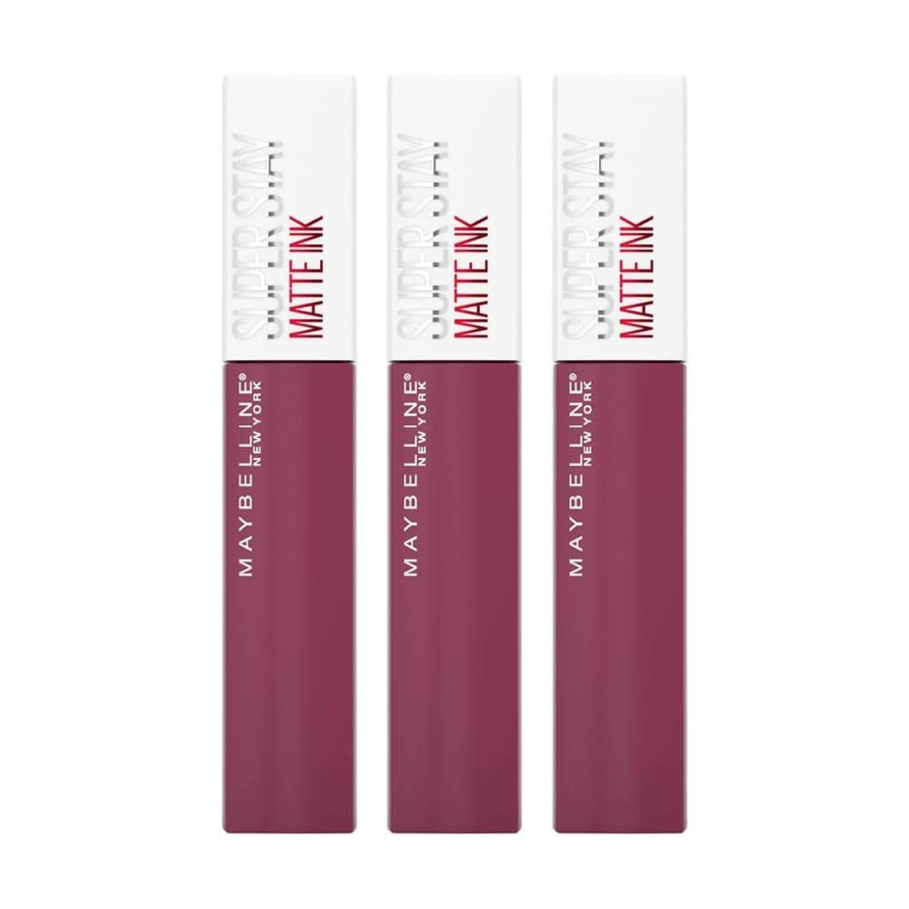 3 x Maybelline New York Superstay Matte Ink Liquid Lipstick - 165 Successful