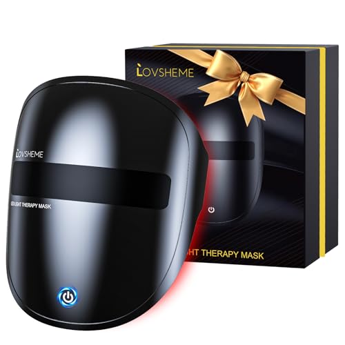 LED Face Mask Light Therapy 7-Color, Treats Mild To Moderate Acne On The Face, Treating Wrinkle at Home Facial