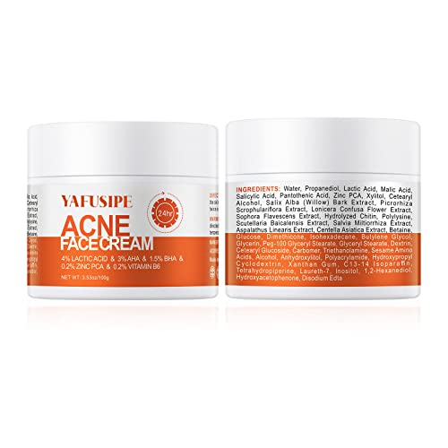 Acne Treatment for Face for Hormonal Cystic Stubborn Acne Cream for Sensitive Skin Teens Adults Women Men Spot Pimple Butt Control Rapid Clearing Breakout Overnight