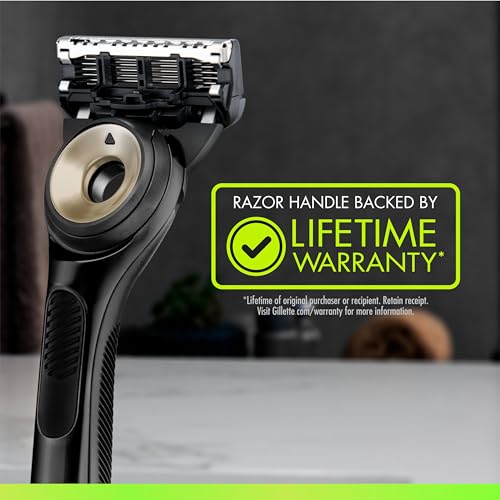 GilletteLabs With Exfoliating Bar Shaving Razor For Men, 1 Handle, 3 Blade Refills, Includes Travel Case for Convenient Storage On The Go