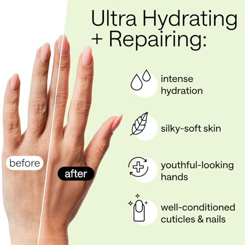 Korean Hand Masks Moisturizing Glove for Dry Hands - Hand Moisturizer Gloves for Women, Men - Hand Therapy Gloves with Collagen, Rose Oil, Shea Butter - White Hydrating Korean Hand Mask Bulk, 6 Pack