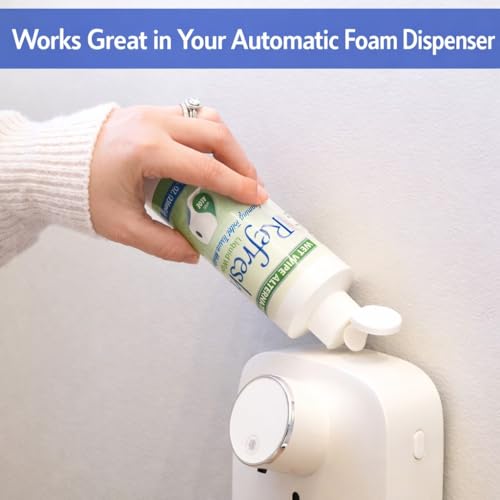 Refresh Liquid Wipe Toilet Paper Foam Refill – Flushable Wet Wipe Alternative – Cleanses & Soothes with Witch Hazel & Aloe – 8 oz Refill Bottle
