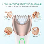 VOYOR Epilator for Women, 3 in 1 Epilator Hair Removal for Women, Epilators Hair Remover for Leg Arm with 30 Tweezers, Rechargeable & Cordless Electric Lady Shaver & Trimmer BM300 (Champagne Gold)
