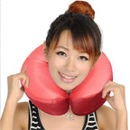 HOINCO Massage Face Cradle Cushion Universal Headrest Face Rest Neck Head Cushion for Massage Chairs Spa Bed(Wine Red)