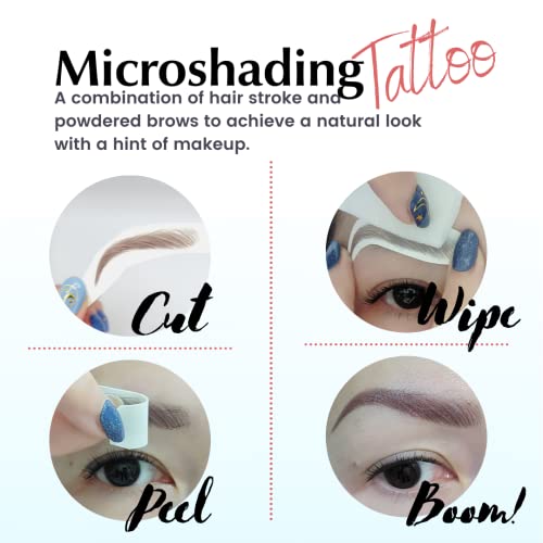 | Microblading & Shading Tattoo | A combination of hair stoke and powdered brows | Non-toxic | Vegan friendly (Dramatic Las Vegas, Black)