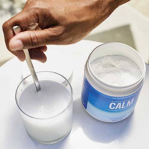 Natural Vitality Calm Magnesium Supplement, Anti-Stress Drink Mix Powder, Gluten Free, Vegan, & Non-GMO, Orange, 8 oz
