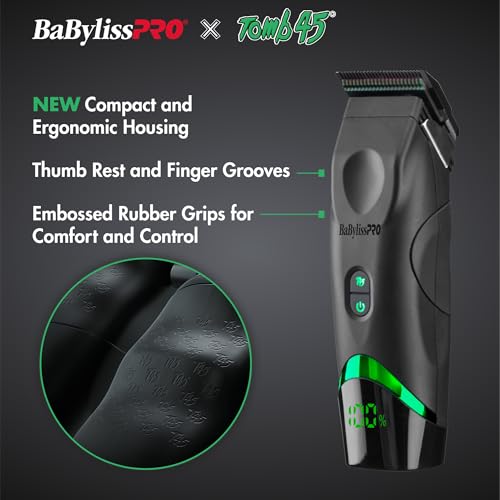 BaBylissPRO x Tomb45 - Two Forces One Mission - Clipper, Trimmer, Clipper Guards, Hair Dryer