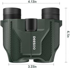 Compact Binoculars for Adults and Kids - Deesoo 20x25 Mini Lightweight High Powered Binocular for Bird Watching - Easy Focus Small Pocket Binoculars for Travel Concert Hunting Hiking